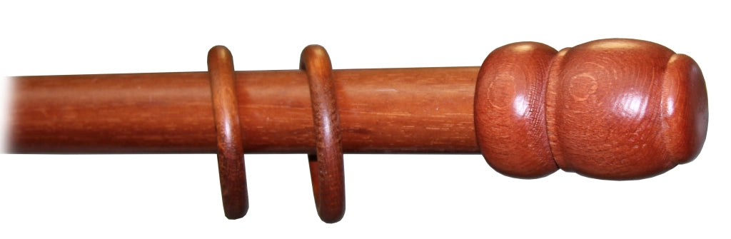 BASTONE LEGNO A STRAPPO D 35 CILIEGIO 180CM S/SUPP.- 1,0 pz