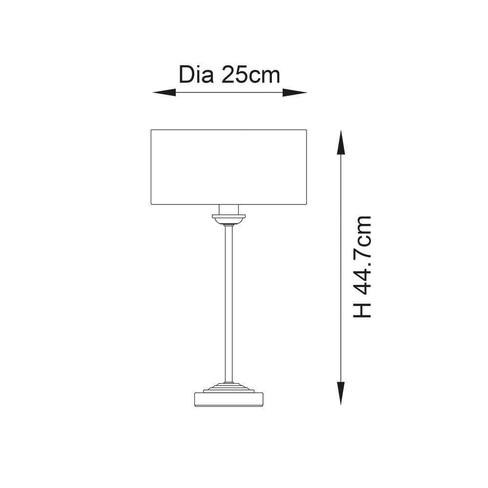 Lampada da tavolo classica ottone anticato E14 Endon
