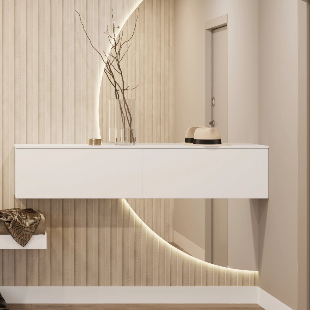 Mobile TV Sospeso Nicole 80 cm Bianco
