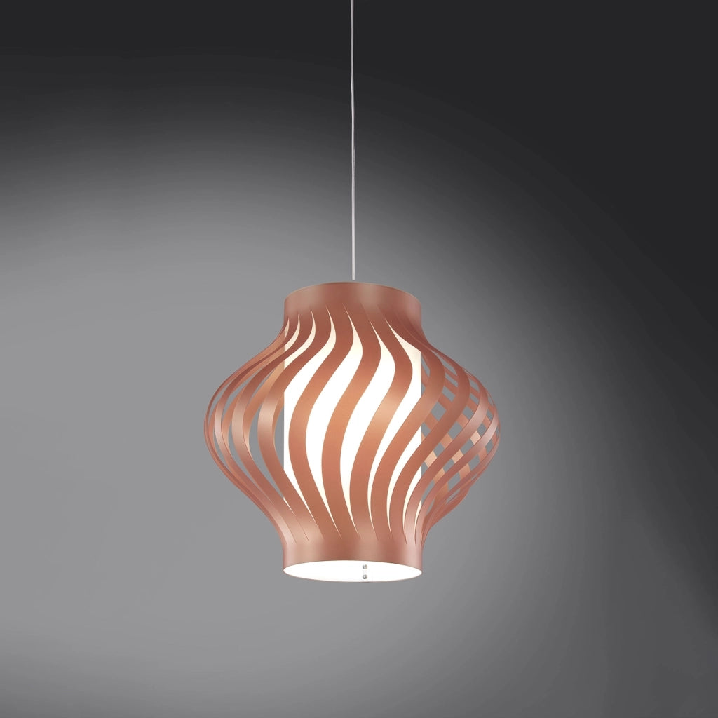 Sospensione Da Esterno Moderna Helios Polilux ® Rame 1 Luce E27