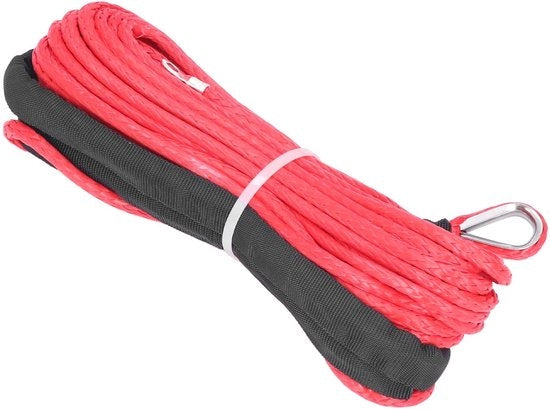 Cavo di collegamento per ATV/UTV - Resistenza di rottura 5500 lbs - Fibra sintetica - Impermeabile - 4,8 mm x 15 m - UV-resistente - Cavo di collegamento in nylon