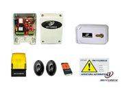 KIT PER SERRANDA COMPLETO CENTRALE LAMPEGGIANTE TELECOMANDO FOTOCELLULE BLINDINO