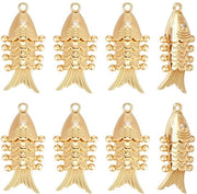 8 Pezzi di Visbedeltre in Ottone per DIY Gioielli