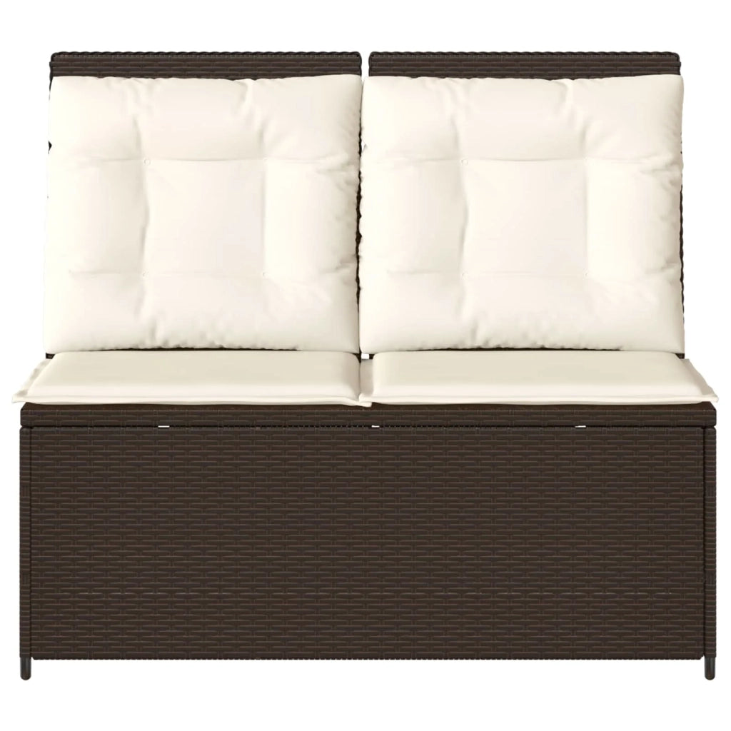 Panchina da giardino Marrone polyrattan 3394468