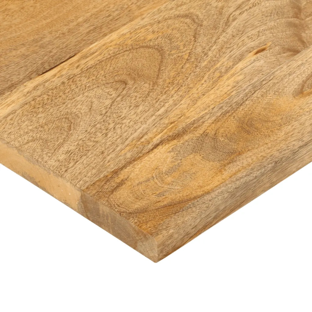 Piano per Tavolo 100x70x3,8cm Rettangolare Legno Massello Mango 371542