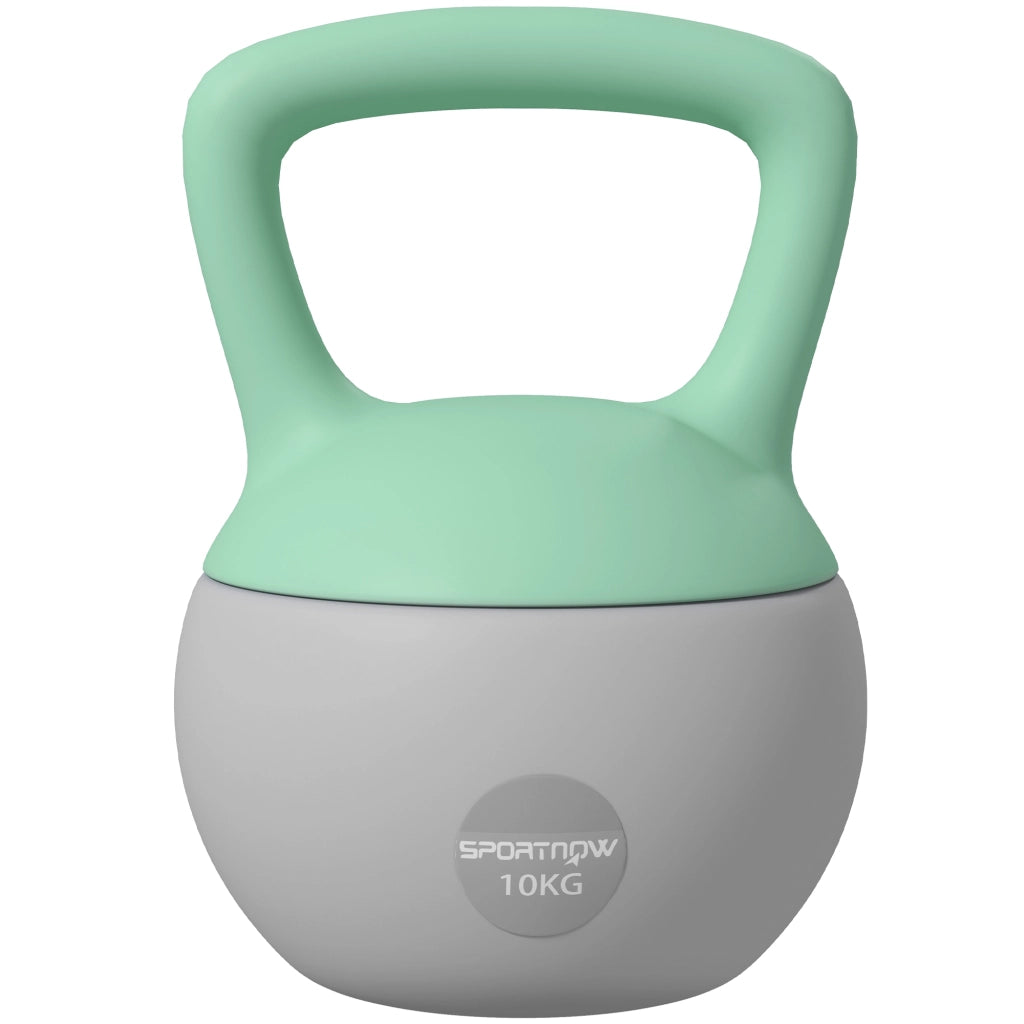 Kettlebell 10 kg ¨C Minimal ¨C Verde Grigio 21x21x30 cm