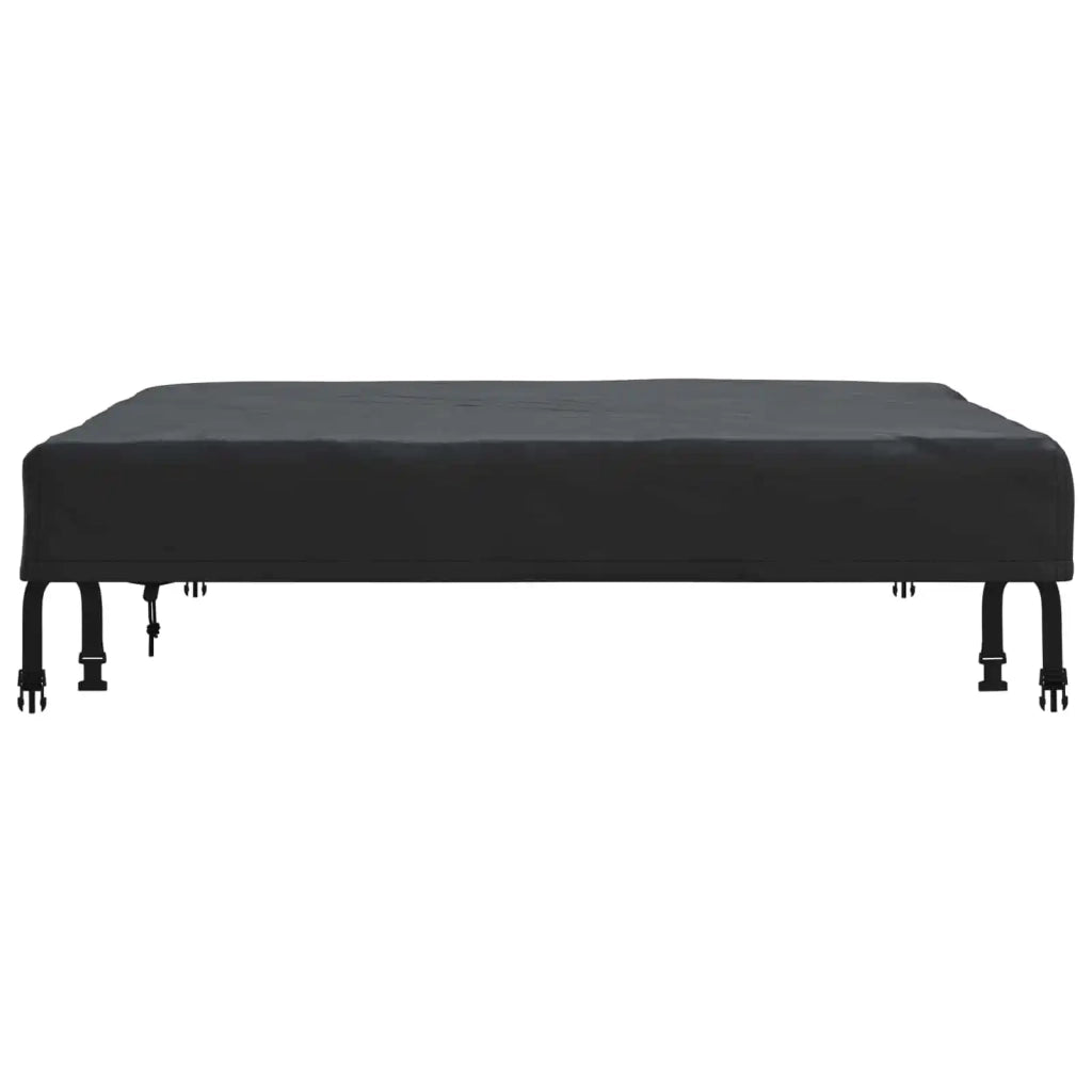 Copertura Tavolo Tinta unita Nero 92 x 92 x 15 cm Tessuto 4106082