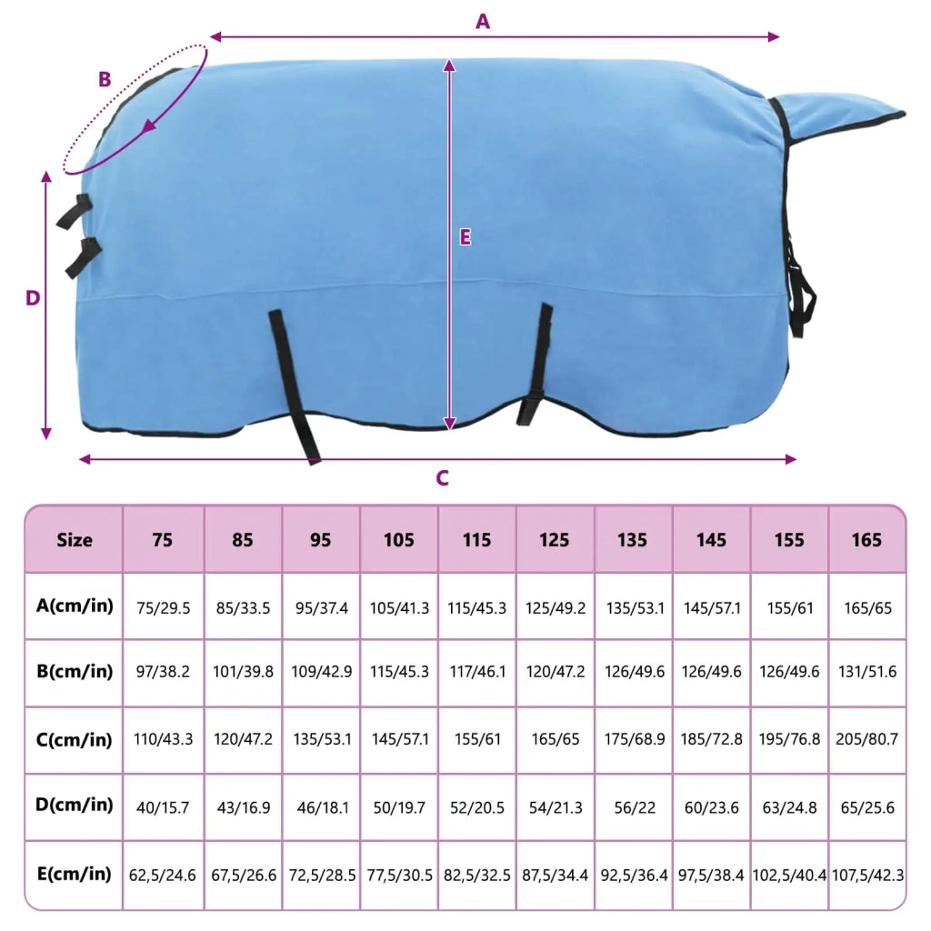 Coperta per Cavalli Aqua Completo 165 cm Poliestere 42013196
