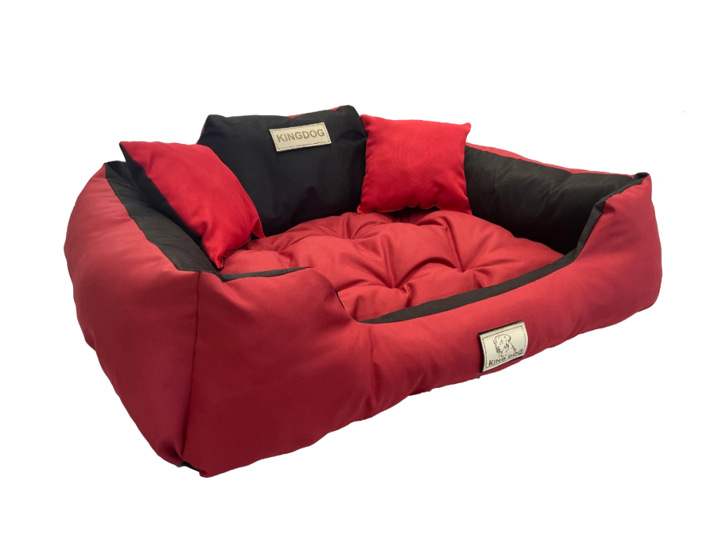 AIO FACTORY 145x115 cm KINGDOG Cuccia per cani impermeabile personalizzabile rossa
