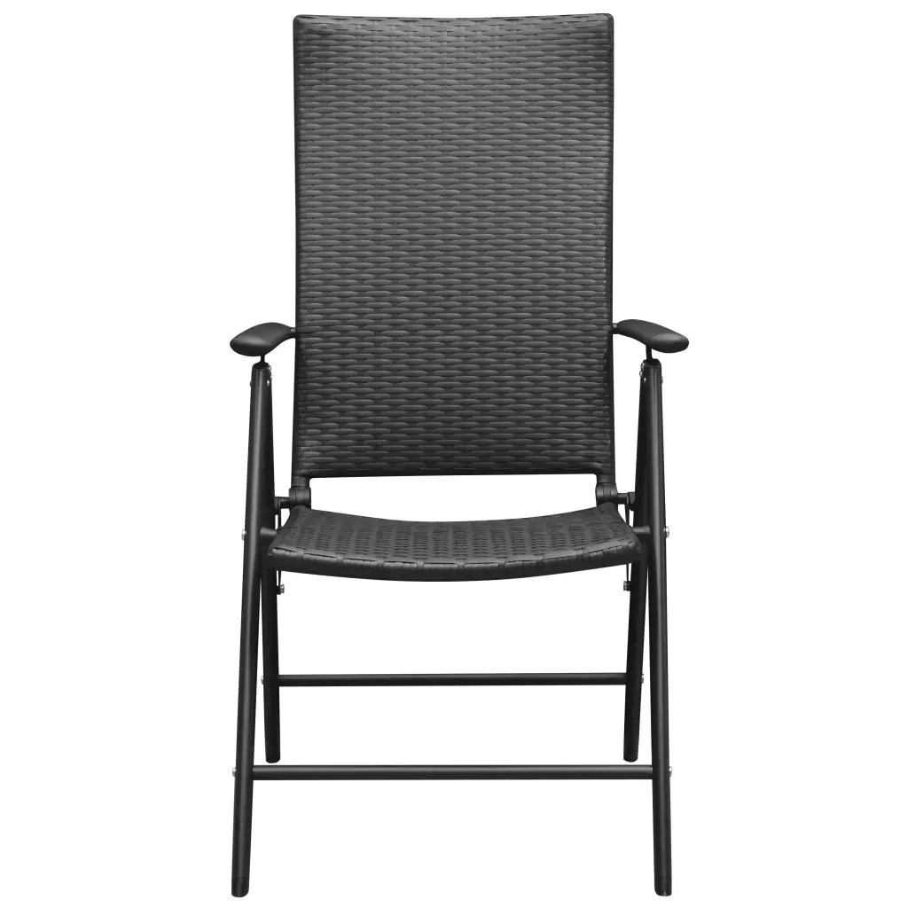 Set da Pranzo da Giardino 9 pz Nero e Marrone