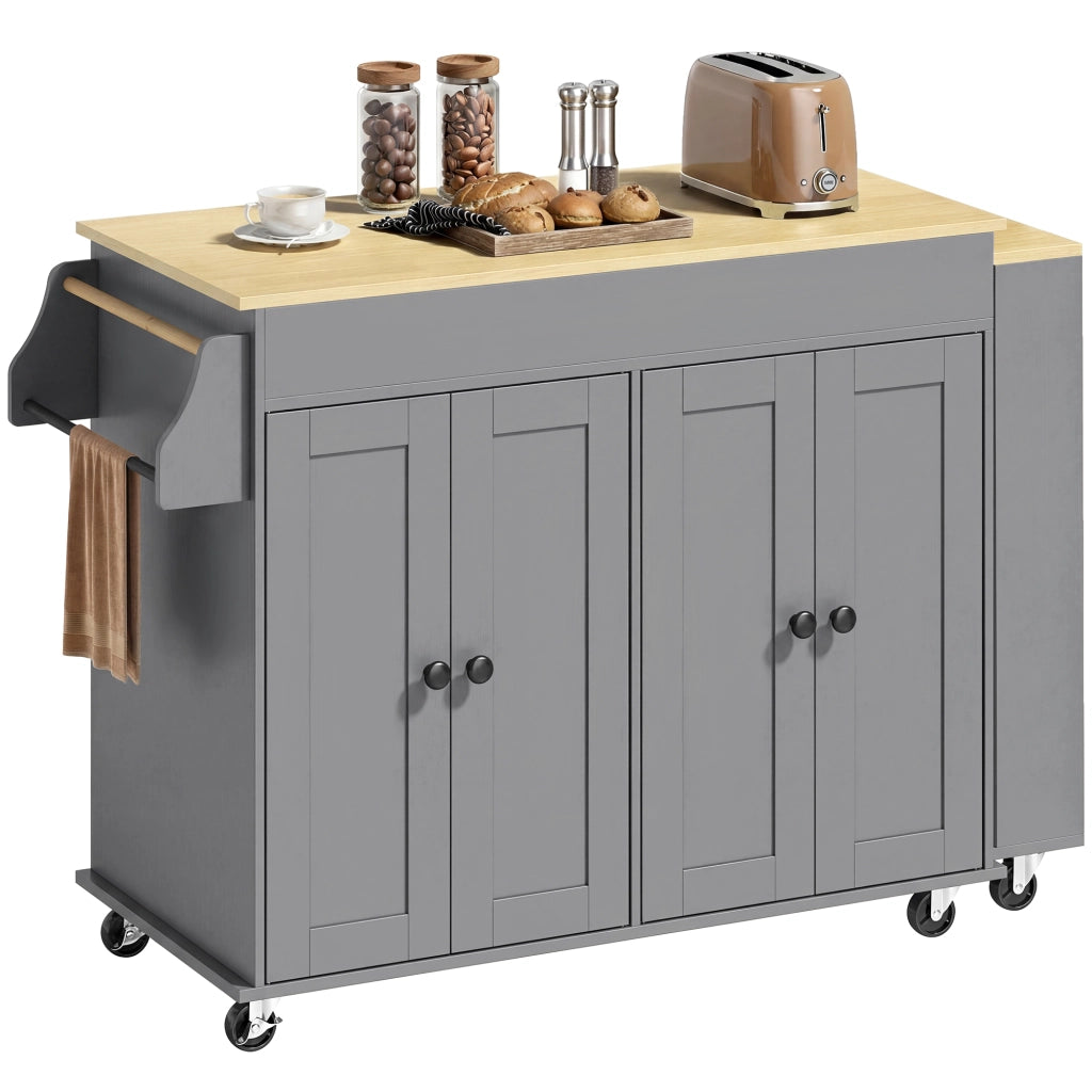 Isola Cucina con Ruote ¨C Minimal ¨C Grigio
