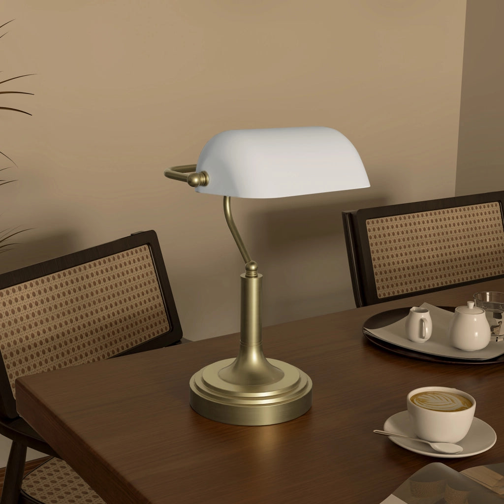 Lampada da Scrivania con Interruttore Basculante ¨C Minimal ¨C Bianco