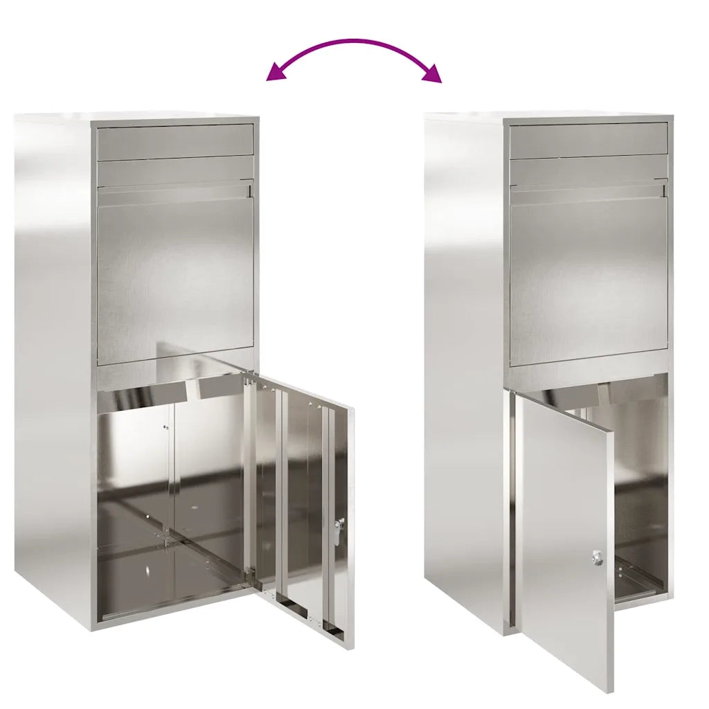 Cassetta per pacchi con archiviazione Argento 47,5 x 38 x 59 cm 874937