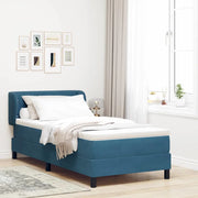 Letto a molle con testiera Blu scuro 100 x 200 cm Velluto 3340326