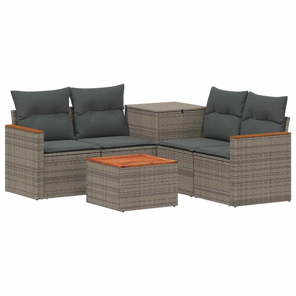 Set di divani 6 pz Grigio e Grigio Scuro 3447620