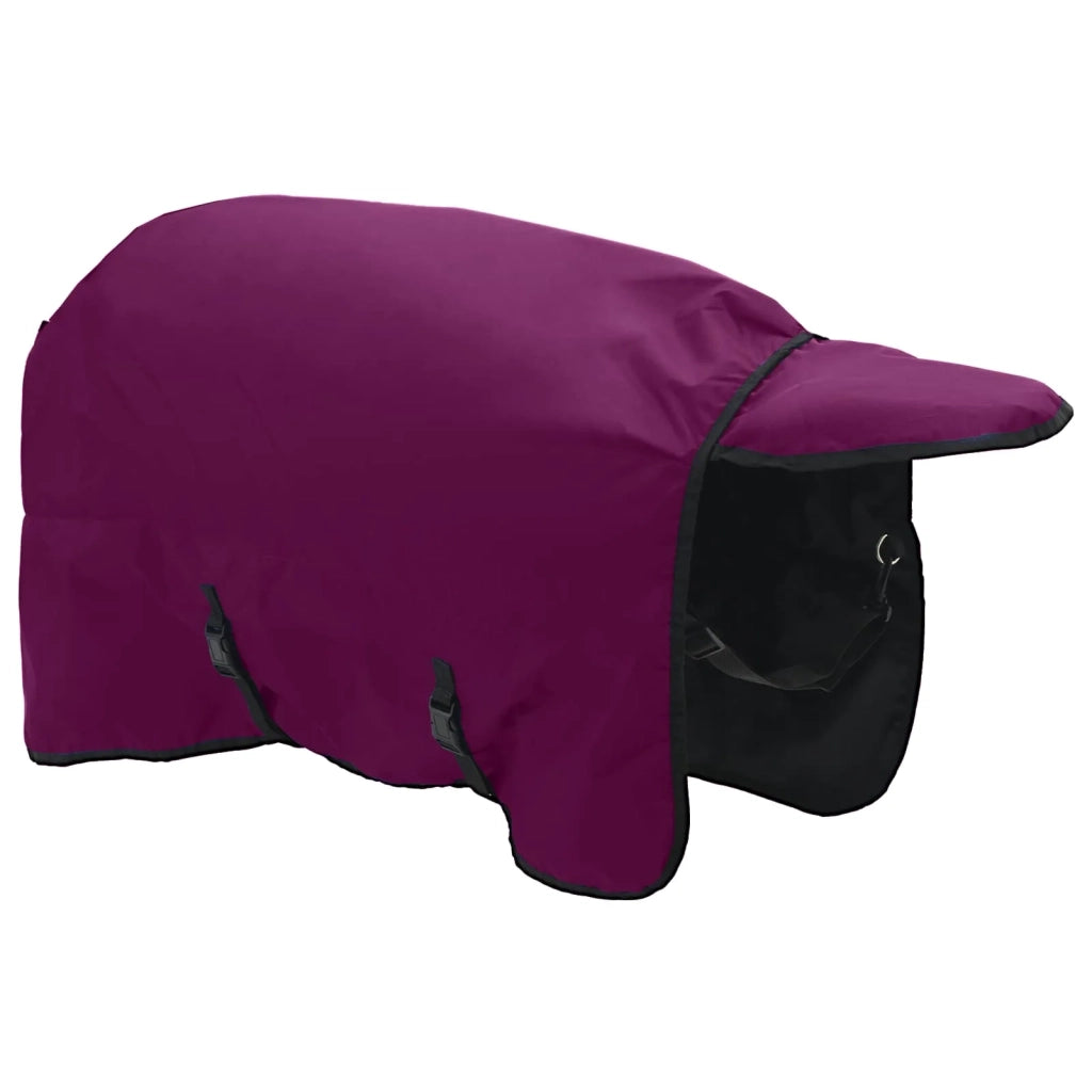 Coperta per Cavalli Verde Scuro e Nero 145 cm Poliestere 42013094