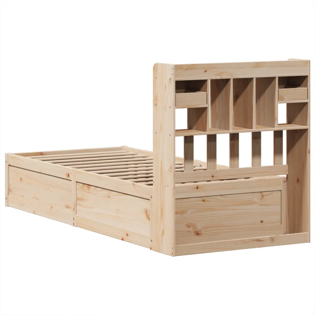 Giroletto senza Materasso-Struttura Letto 75x190 cm in Legno Massello di Pino 674349