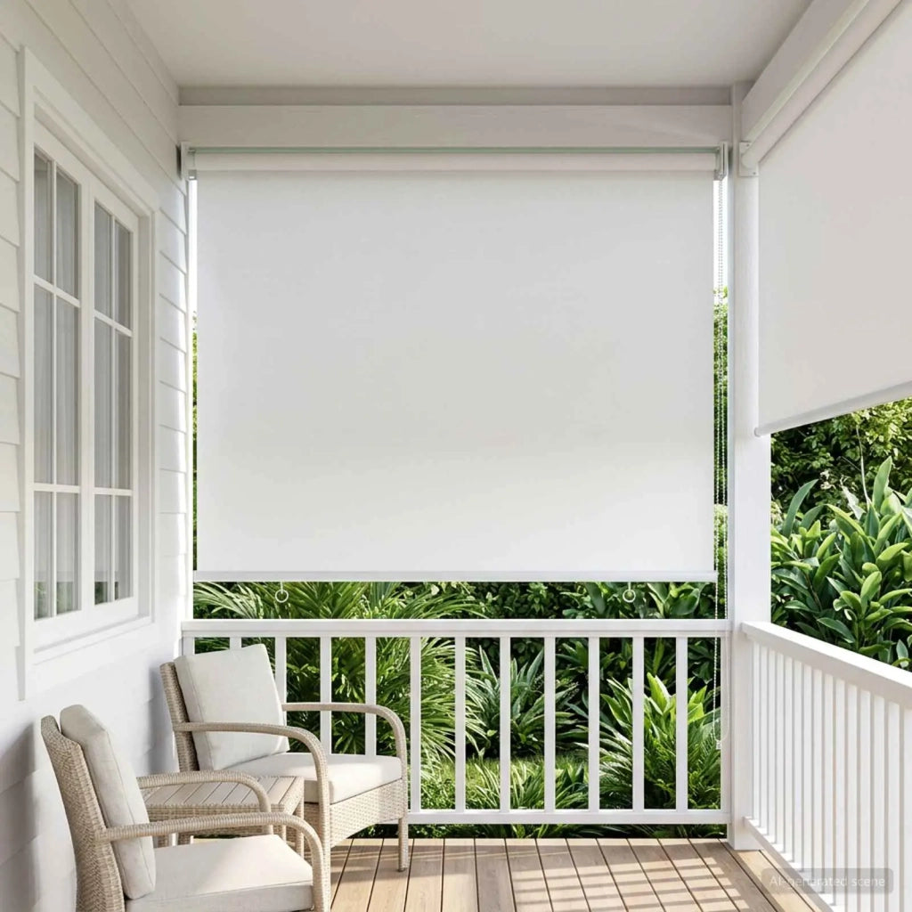 Voletta a rullo con protezione UV Bianco 60 x 230 cm Poliestere 42041241