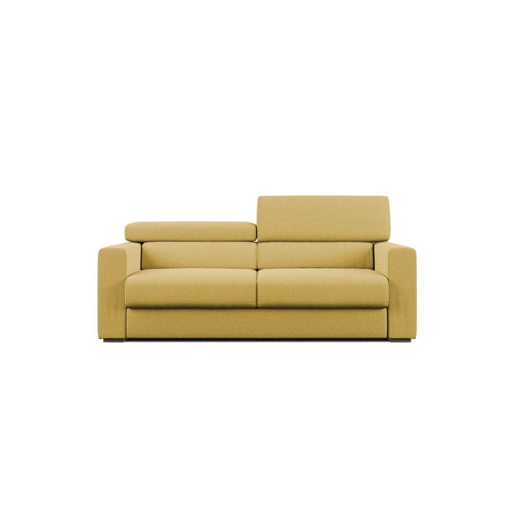 Dylan Divano con pouf estraibile 188 cm giallo