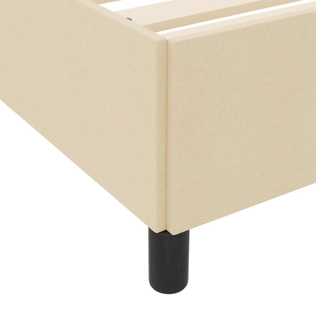 Letto a molle Crema 120 x 190 cm Tessuto 3398848