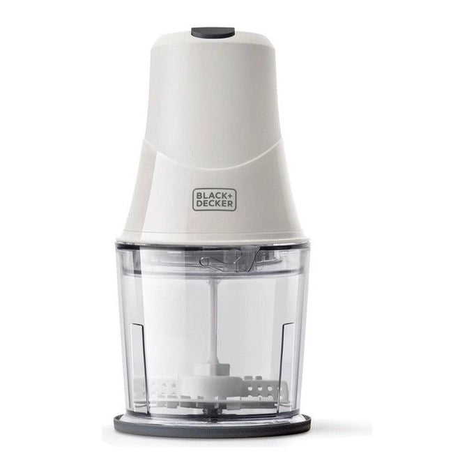 Black and Decker BXCH260E Tritatutto 260W 0.5 L 2 Velocita' Lame Acciaio Inox Lavabile in Lavastoviglie colore Bianco