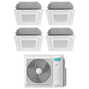 Condizionatore Quadri Split a Cassetta Hisense 12+12+12+12 con 5AMW105U4RQC R-32 Wi-Fi Optional con Telecomando e Pannello