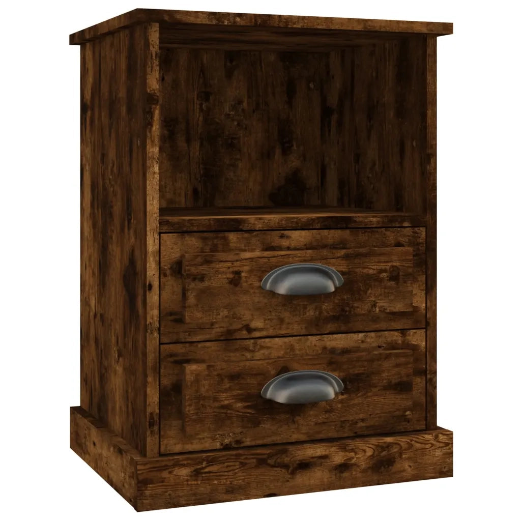Comodino-Tavolino da notte Rovere Fumo 43x36x60 cm