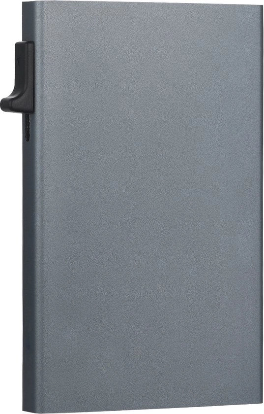 Portafoglio in alluminio con protezione RFID, scomponibile, con chiusura magnetica.