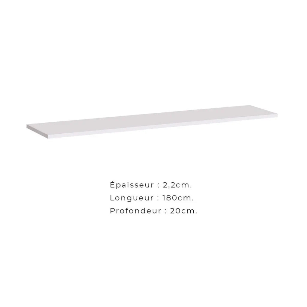 Scaffale da muro SWITCH – 180 cm bianco opaco