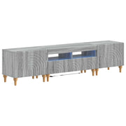 Mobile TV LED a 3 pezzi Sonoma grigio Legno ingegnerizzato 3416506