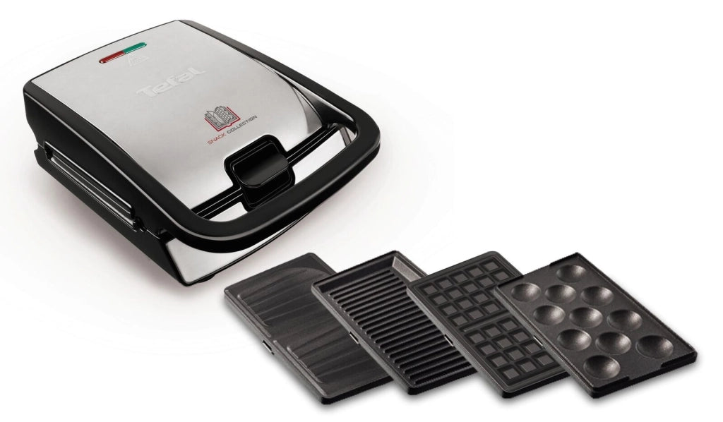 Tefal SW854D tostiera 700 W Nero, Acciaio inox