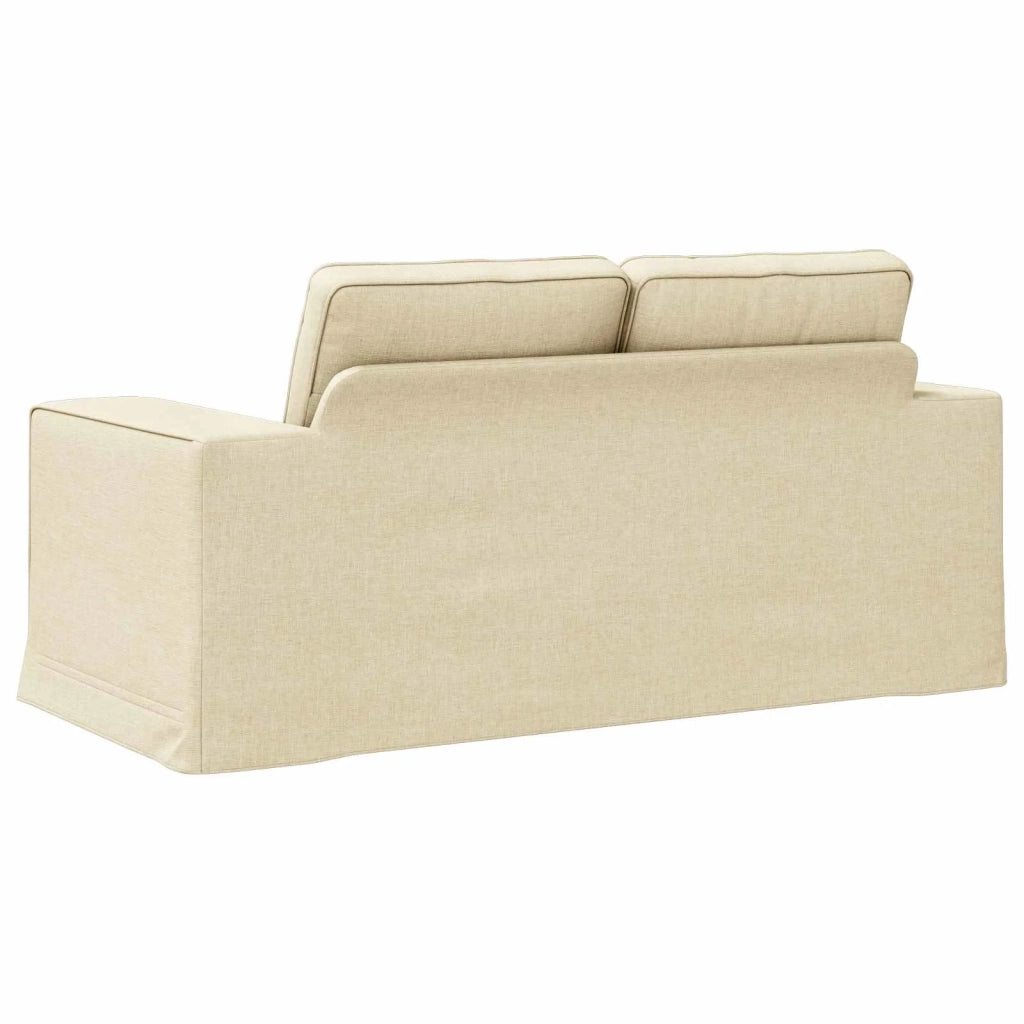 Divano Crema 162 x 80 x 82 cm Tessuto