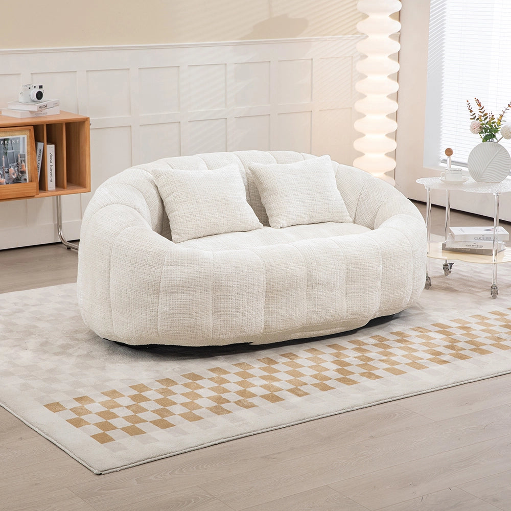 Pouf - Xylo - Chenile beige interno/esterno