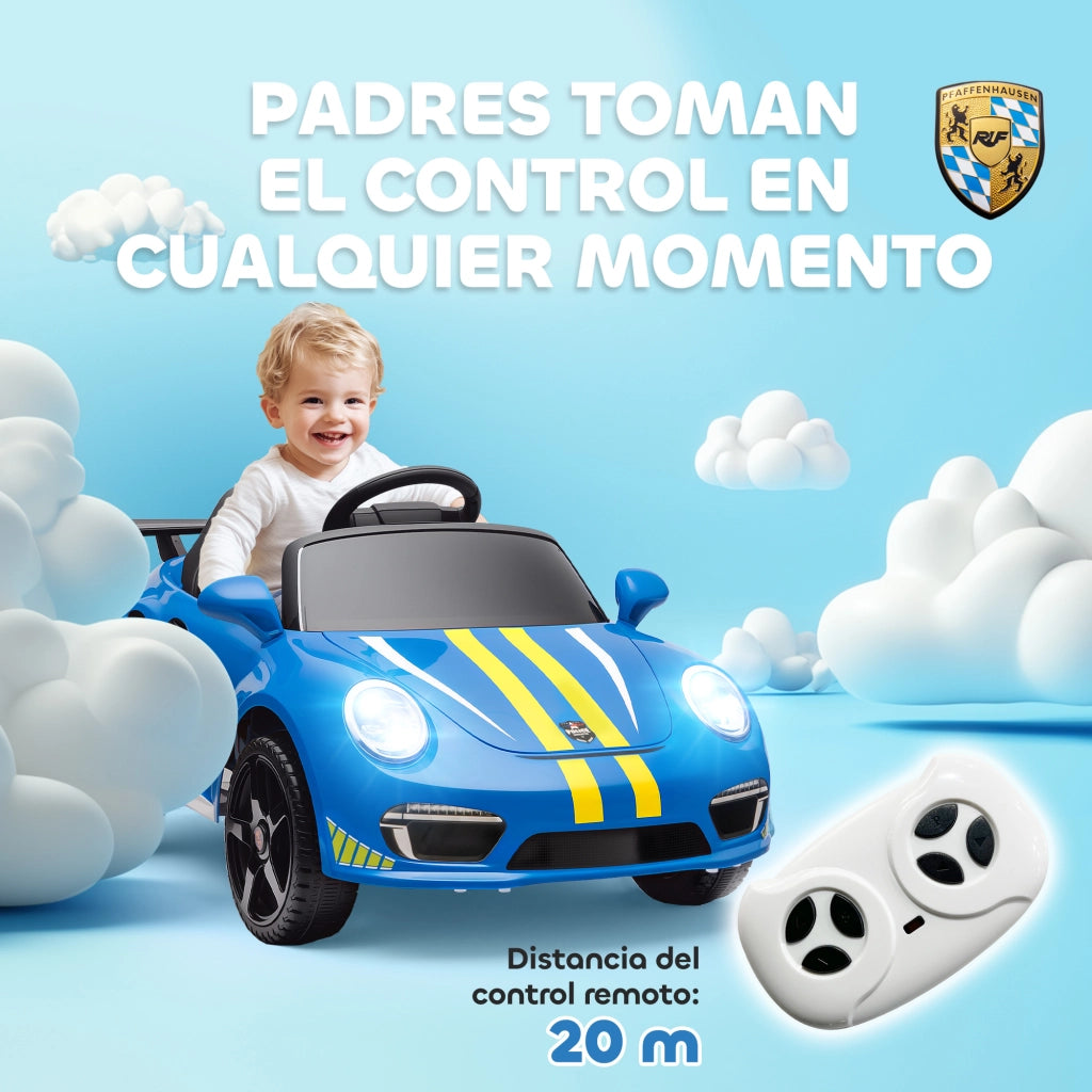 Coche Elettrico Bambini con Telecomando ¨C zephmum ¨C Blu