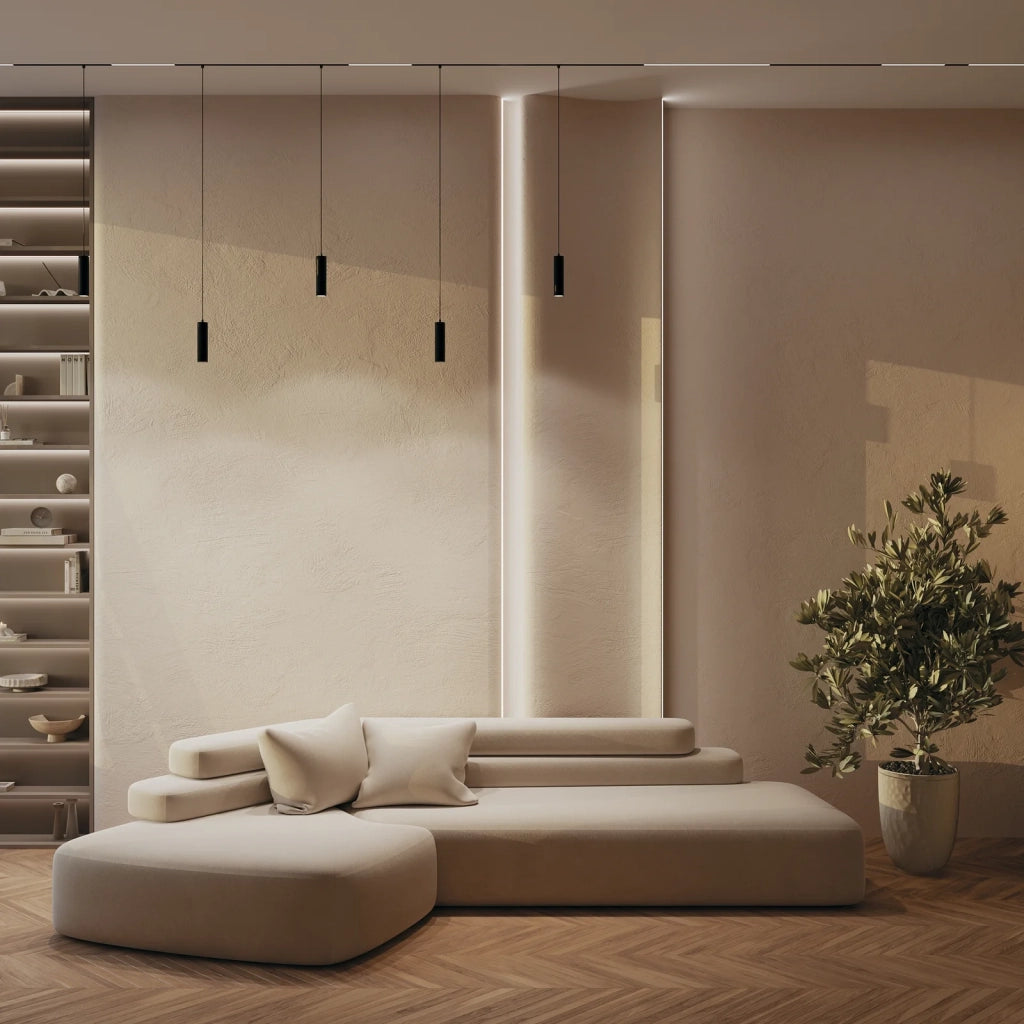 Maytoni Lampada Da Binario A Sospensione Exility Focus LED 1 Luce LED Integrato Nero Metallo