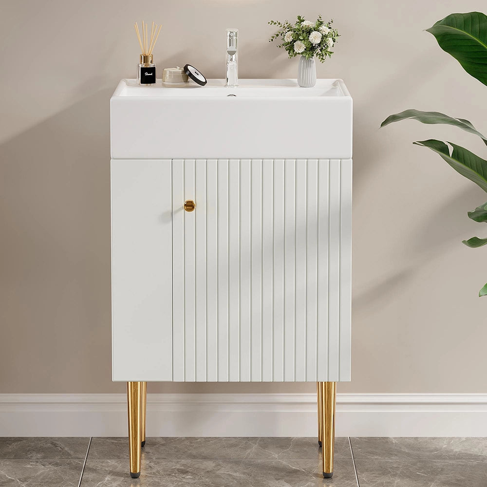 Mobile bagno lavabo - Xylo - 55 cm bianco