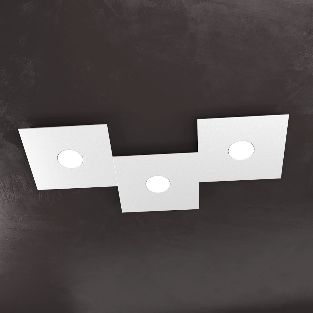 ECCENTRIC APPLIQUE-PLAFONIERA 3 LUCI GRIGIO 1156-3L-GR