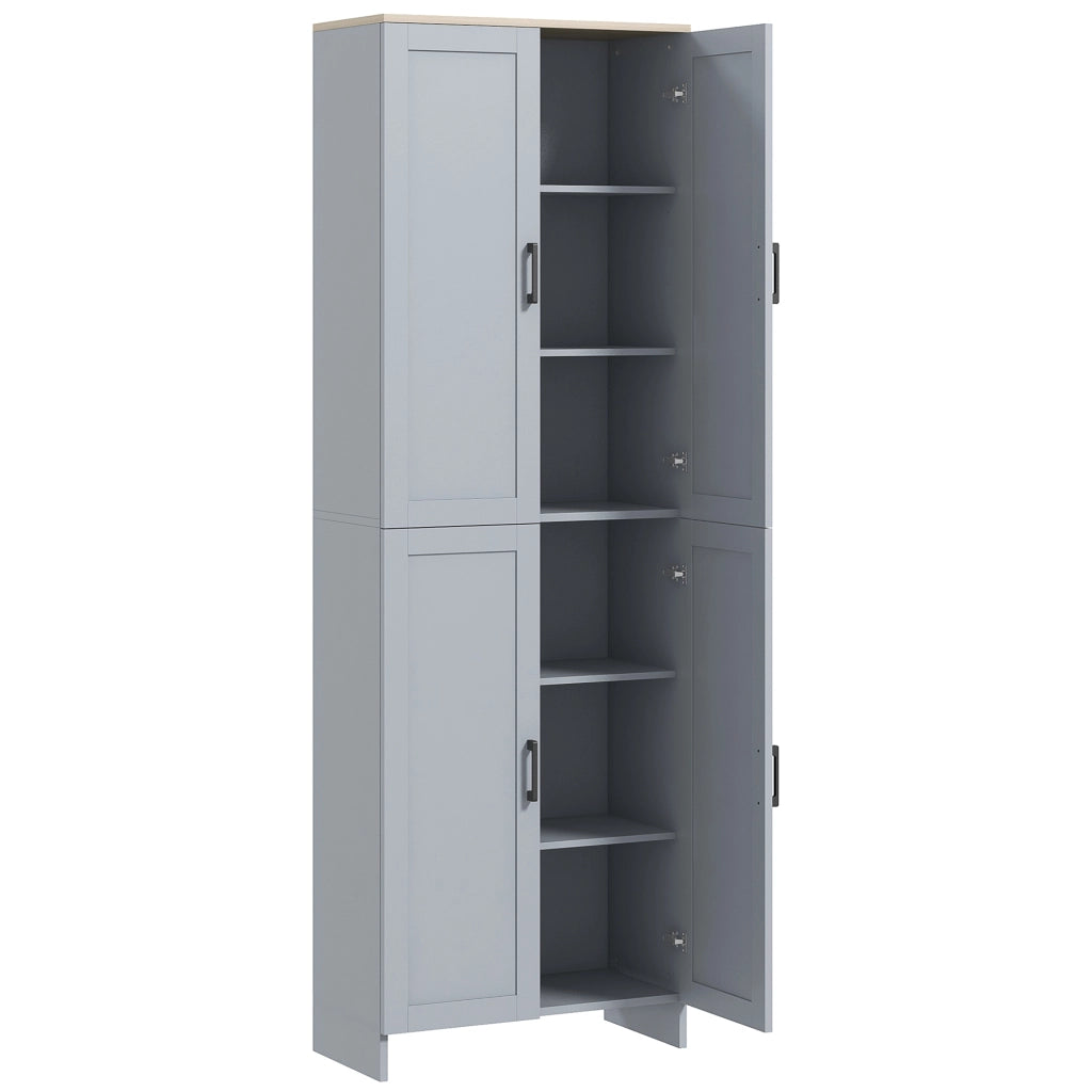 Armadio Cucina Alto ¨C zephmum ¨C Grigio 170 cm