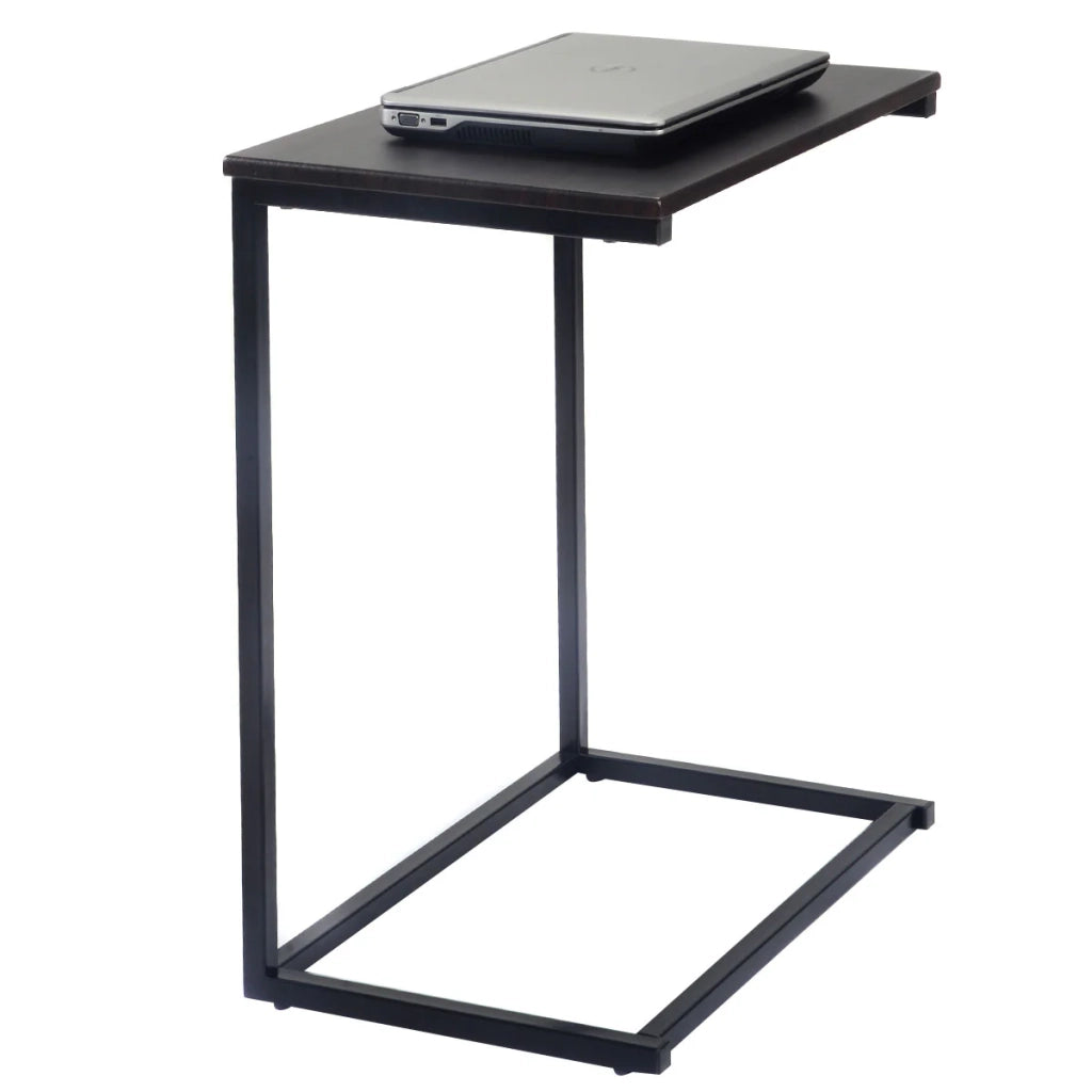 Tavolino laterale a U 55 x 35 x 65 cm con seduta ergonomica stile contemporaneo realizzato in MDF color naturale 20_0020741