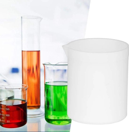 Bicchiere Laboratorio in PTFE 250ml - Polytetrafluoretilene - Resistente agli Alcali - Resistente a Basse Temperature - Utilizzo Laboratorio - Parete Interna Non Aderente - Bicchiere Laboratorio