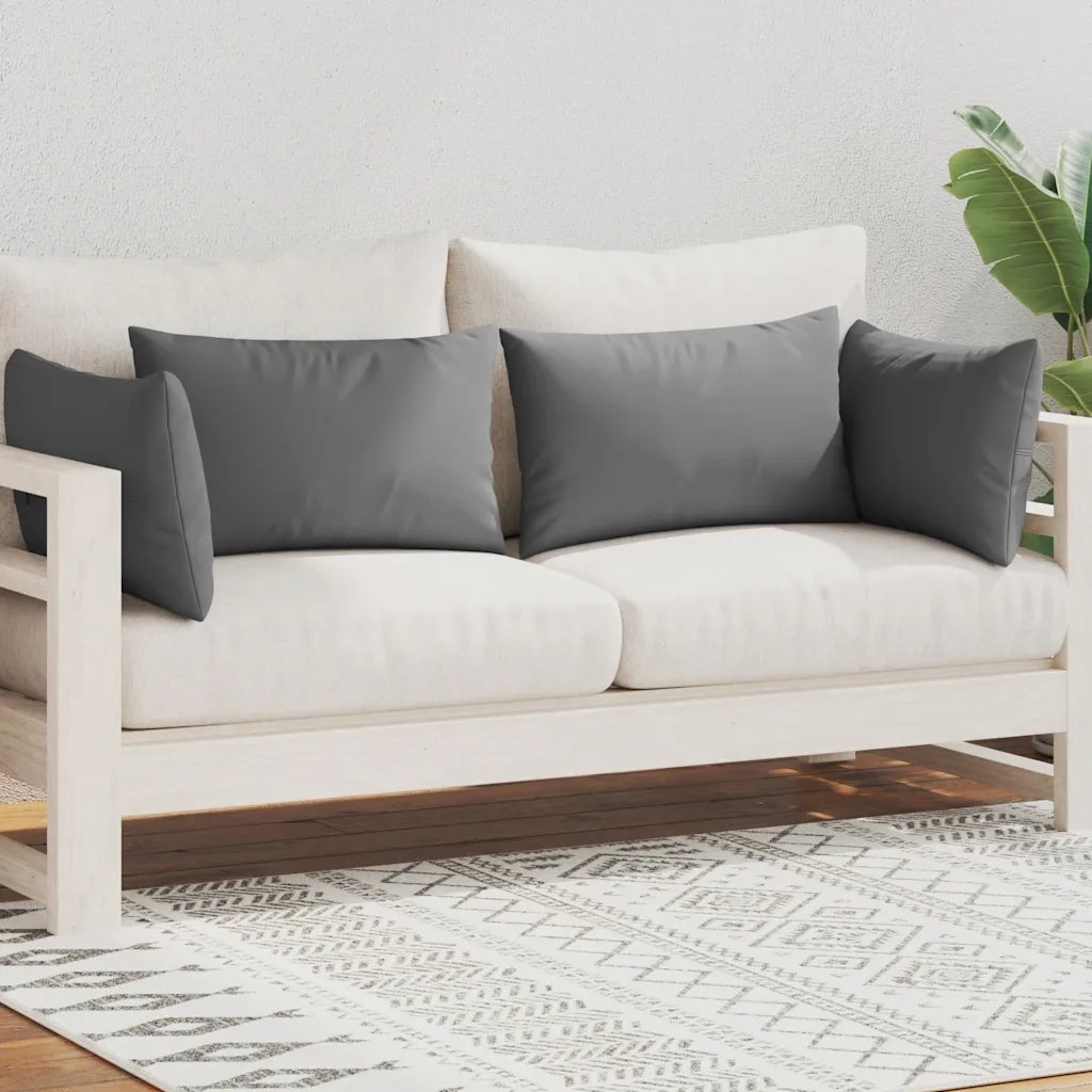 Cuscini da Esterno 4 pz 60x40 cm Grigi cod mxl 51778