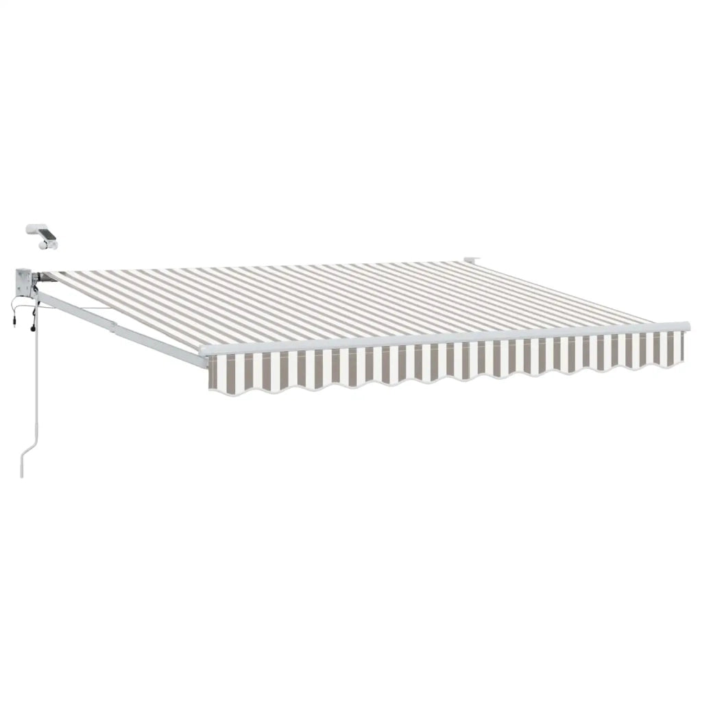 Tettuccio Elettrico Retrattile Grigio chiaro e bianco 3425874