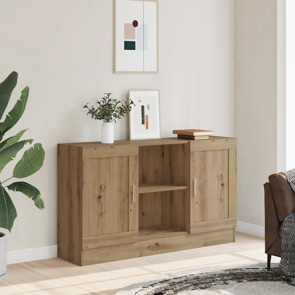 Credenza-Buffet-Armadio da cucina Rovere Artigianale 120x30,5x70 cm in Truciolato 383196