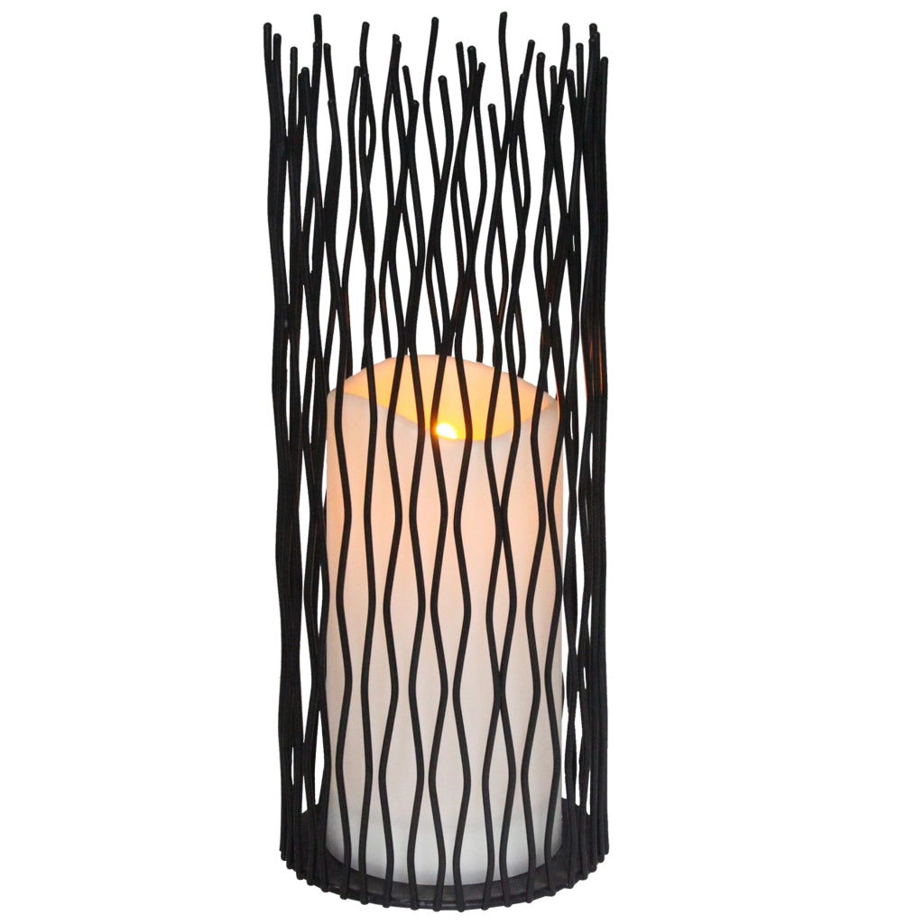 Lampada LED decorativa NYBORG 35cm nera IP44 Polux