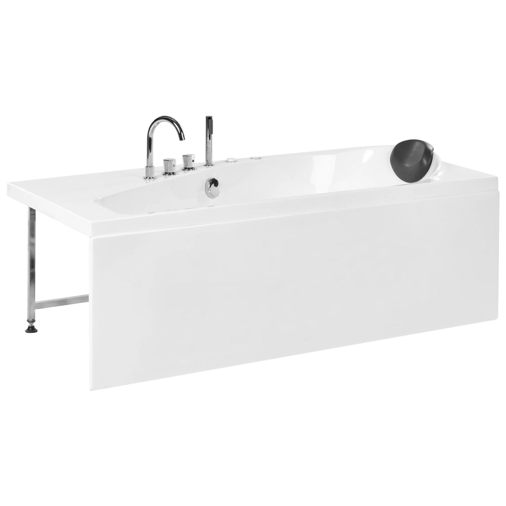 Vasca idromassaggio in acrilico bianco con luci LED lato destro Poggiatesta Luci LED 175 x 80 cm