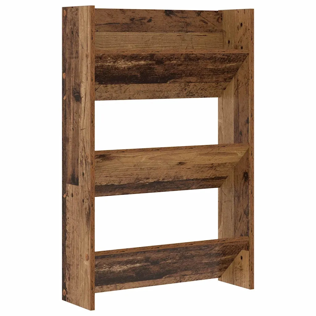 Mobile per scarpe con lo scaffale Legno vecchio 60 x 18 x 90 cm 875146