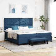 Letto a molle con materasso Blu 200 x 200 cm Tessuto 3344176