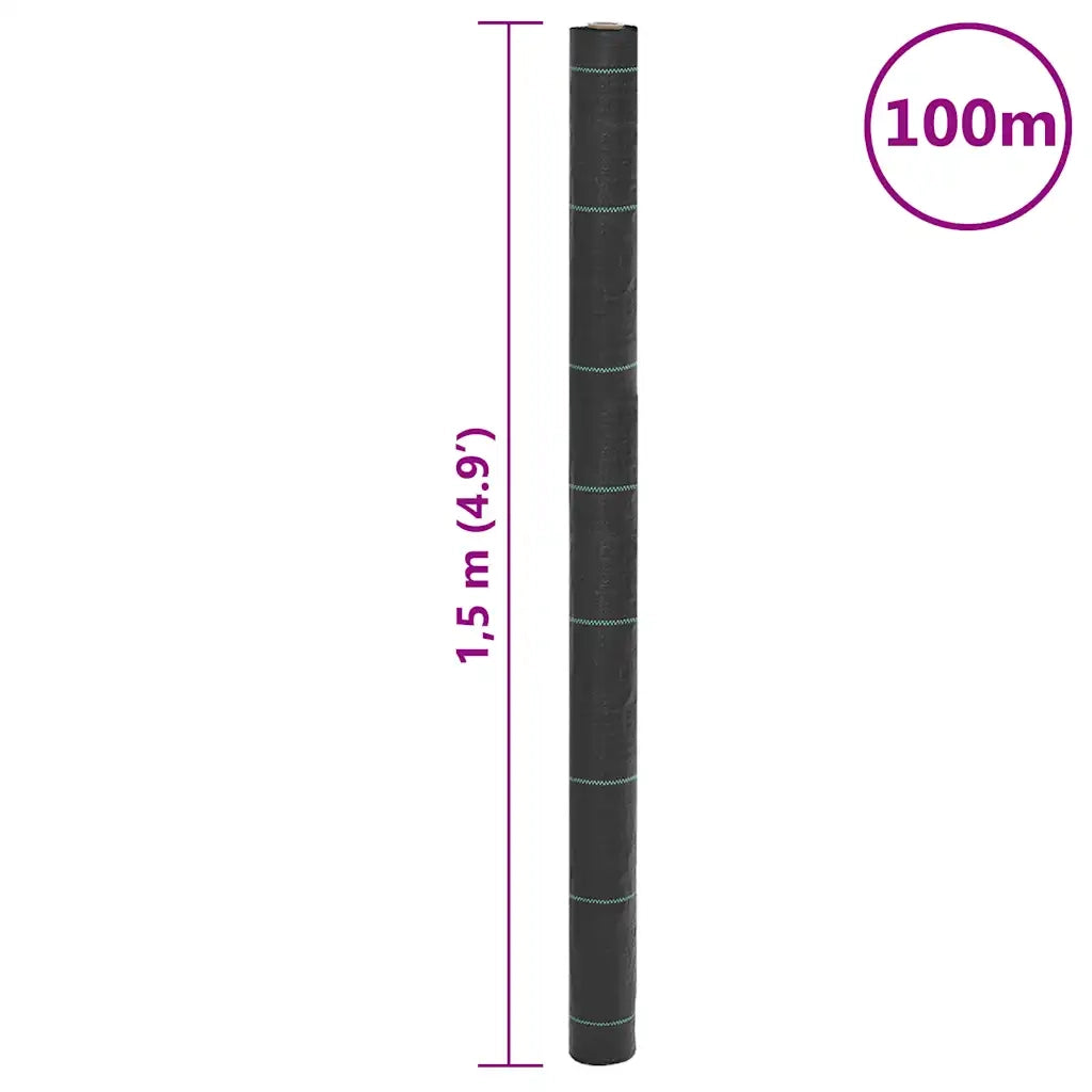 Membrana anti-erbacce nera 1,5x100 m PP 4005154