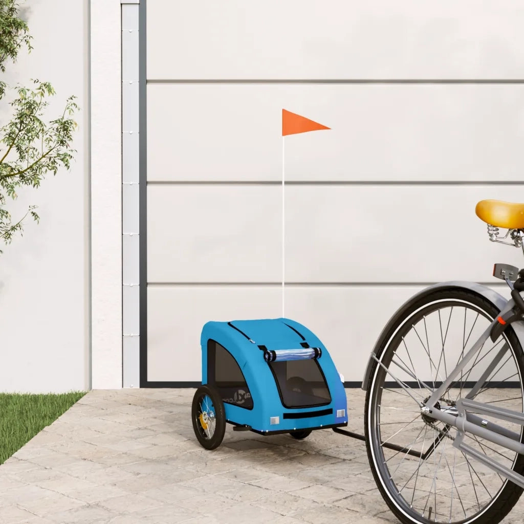 Rimorchio da Bici per Animali Blu Oxford e Ferro CFW3465699