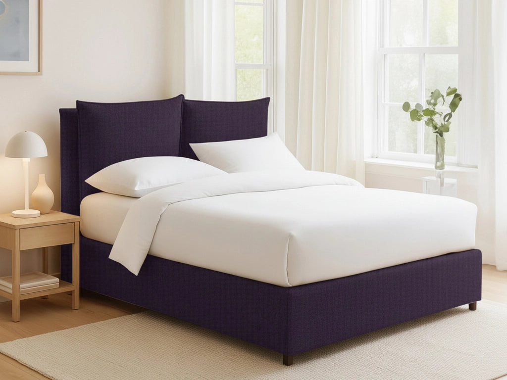 Penrith, Letto Singolo Sfoderabile Made in Italy, Viola
